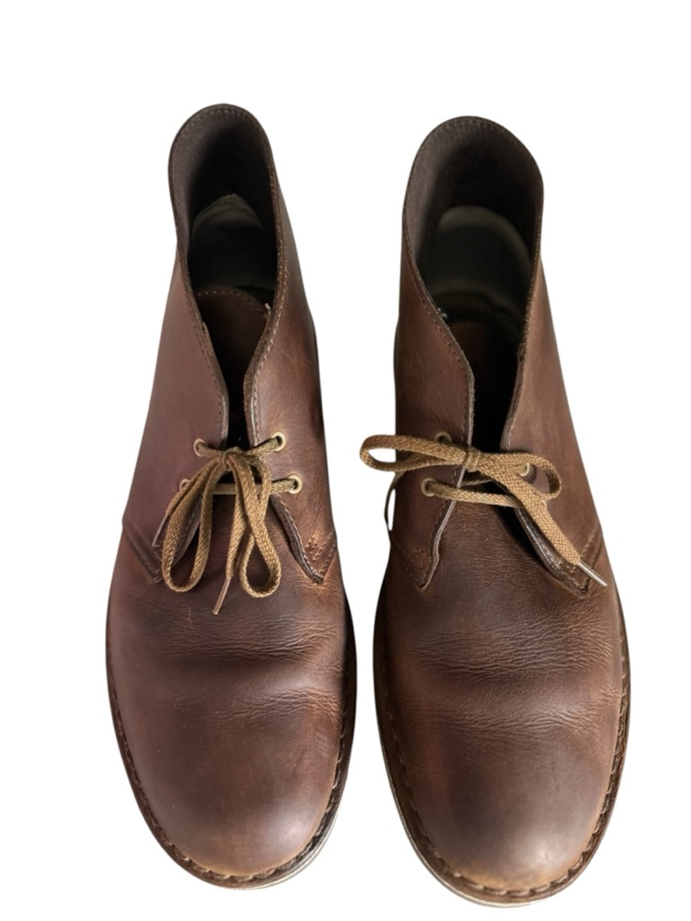 Clarks Beeswax Desert Chukka Brown Leather Boots Size 9.5 Men Eclectic Grandpa - Picture 7 of 10